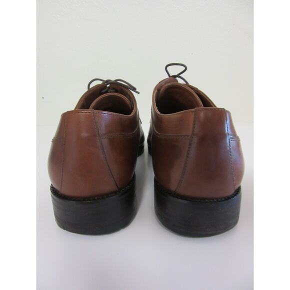 COLE HAAN Chestnut Brown Leather Lace Up Split Toe Cap 12 Cushioned Dress Shoe main image 5